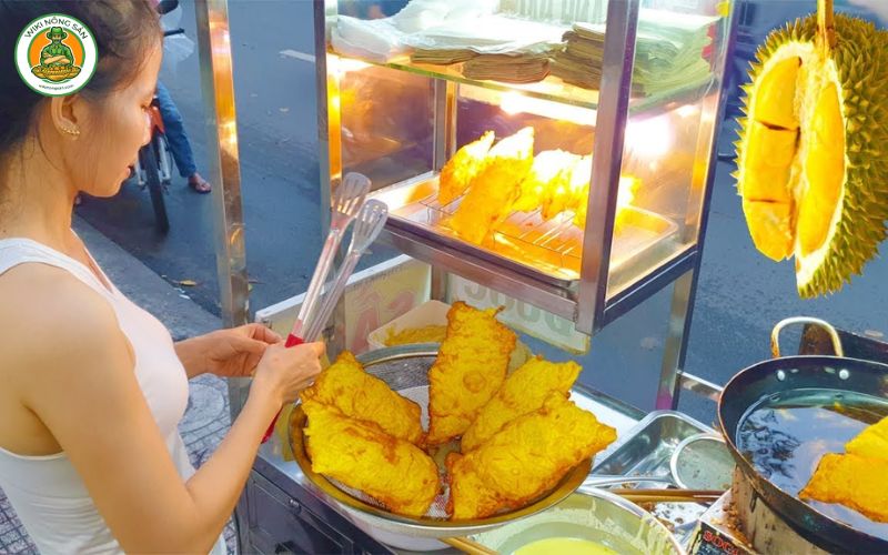 bánh sầu riêng chiên