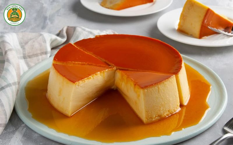 bánh flan sầu riêng