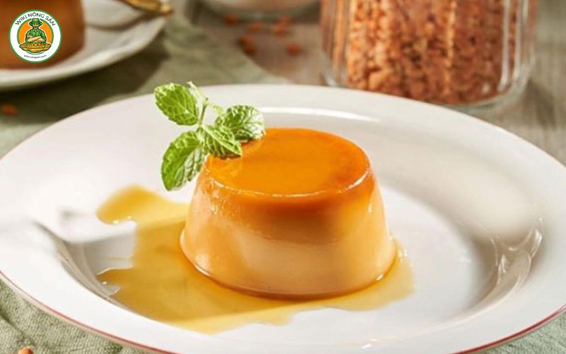 bánh flan sầu riêng