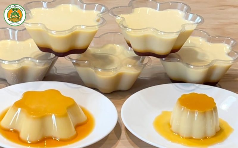 bánh flan sầu riêng