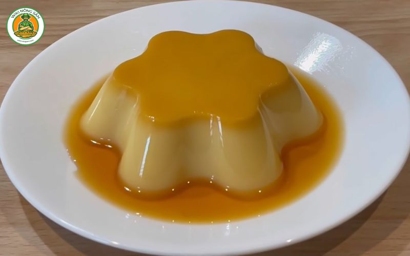 bánh flan sầu riêng